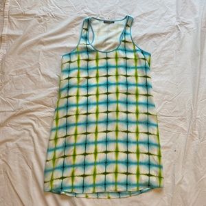 Michael stars blue green mini dress nwot